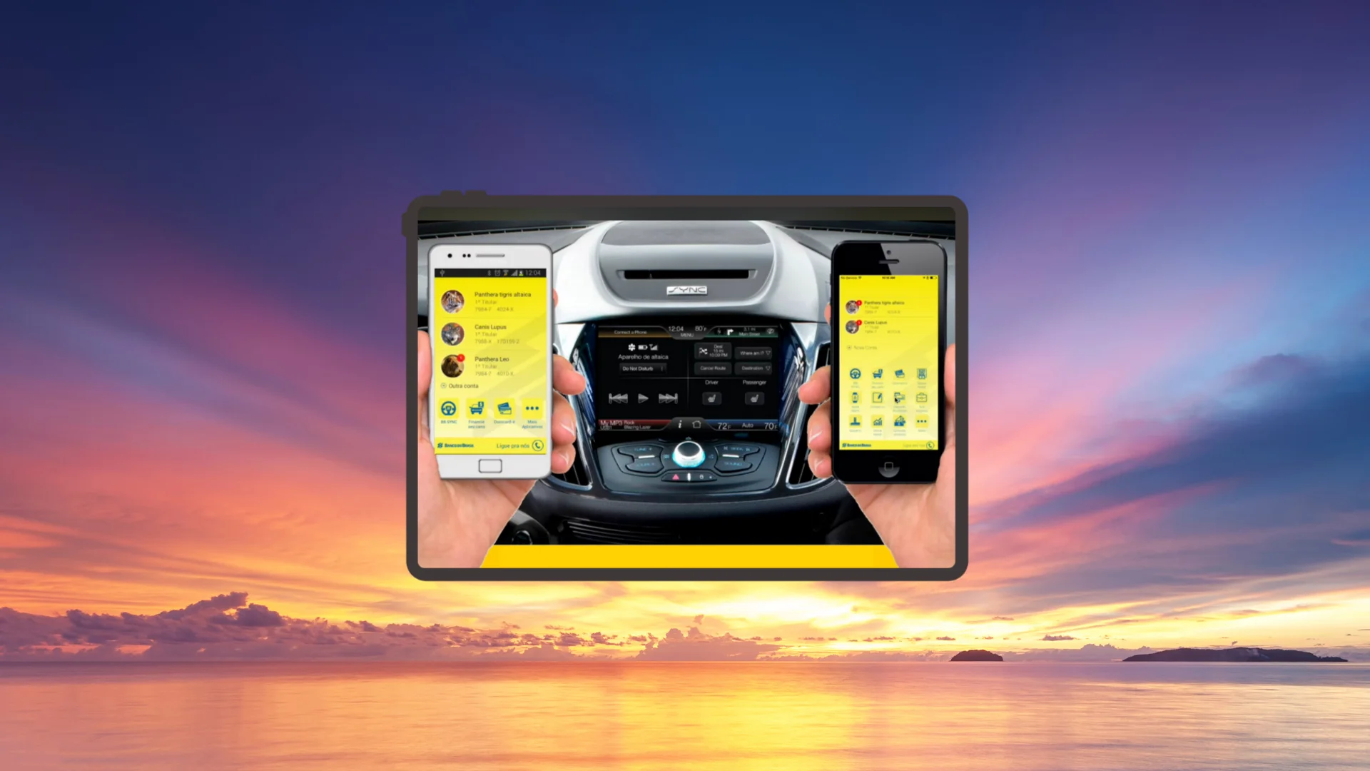 Prototype of the project on a tablet