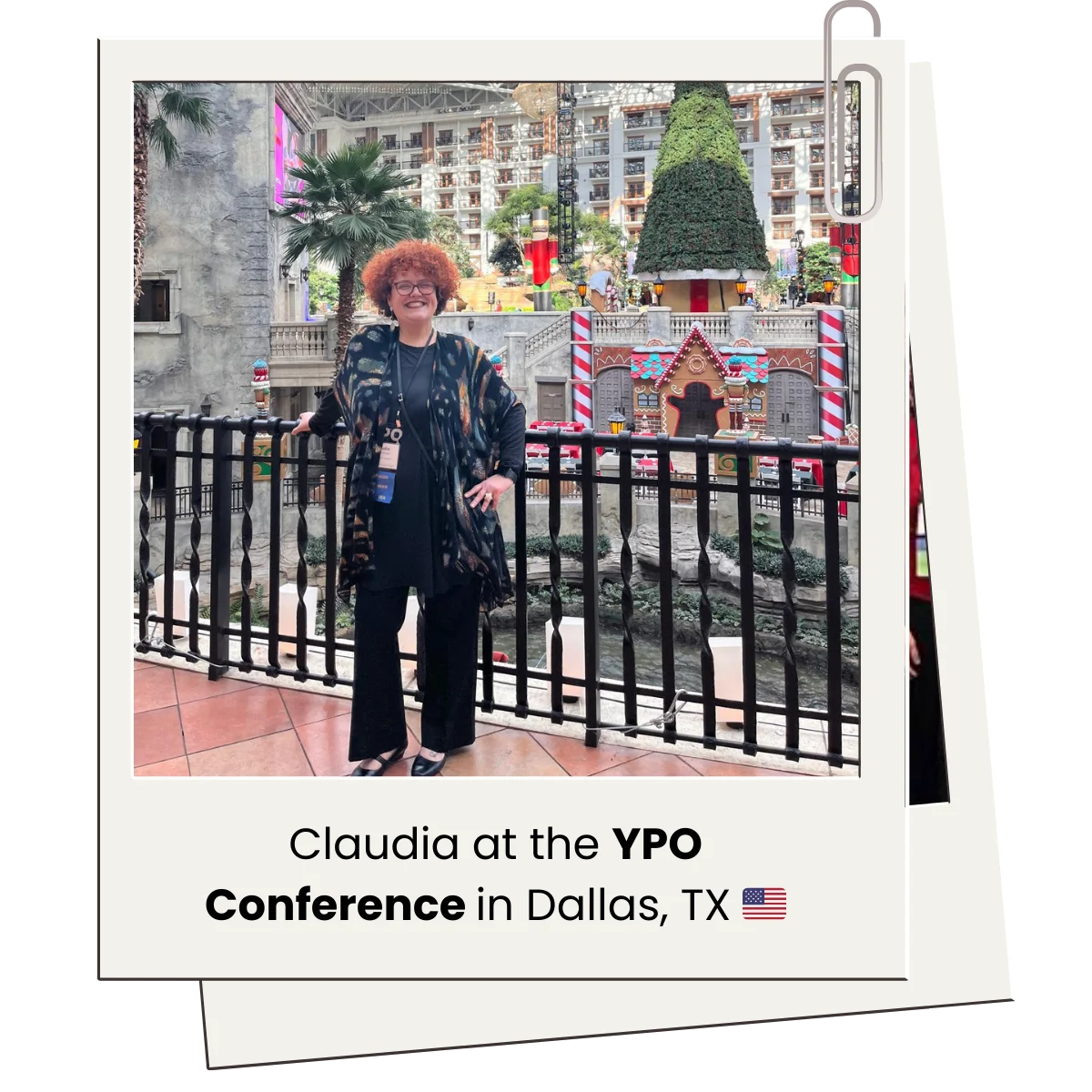 Claudia at YPO Conference in Dallas, TX