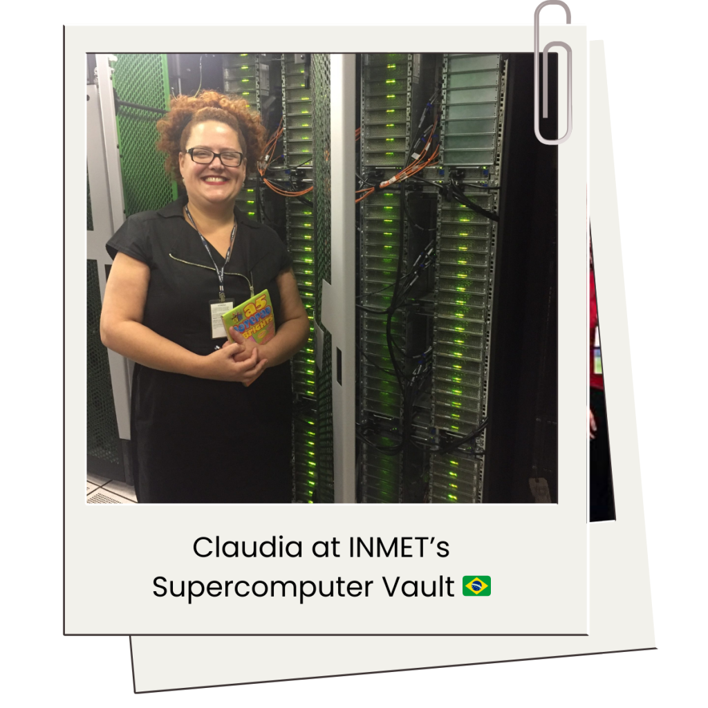Claudia at INMET supercomputer
